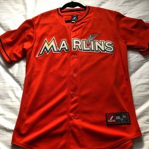 Majestic Authentic Marlins Jersey
